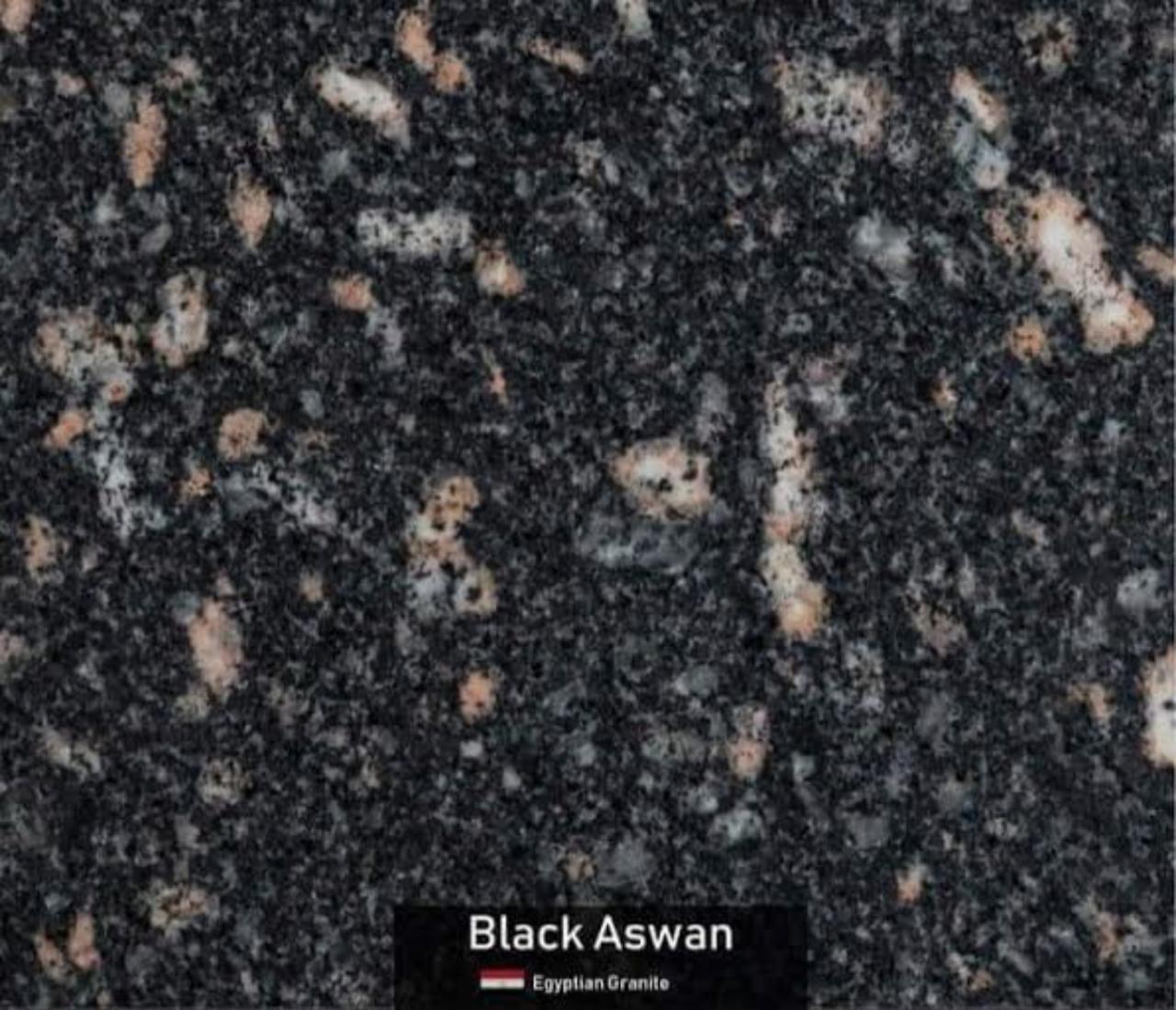Black Aswan granite, view 3
