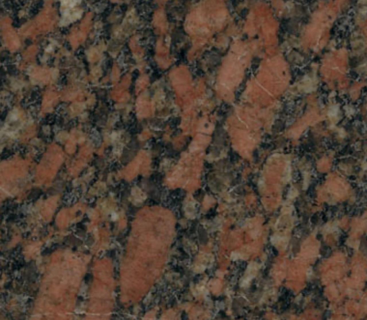 Red Aswan granite slab