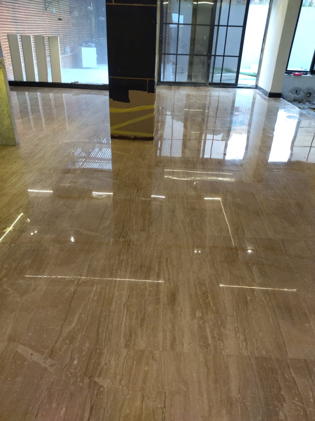 Polished floor